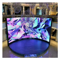 Les modules menés d'intérieur P2.5 ont incurvé l'affichage mené flexible d'affichage pliable pour le centre commercial