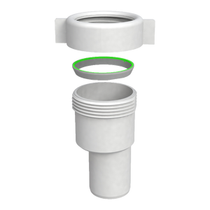 Riduzione per Tubi in PP con Flangia Femmina 1\"1/4 X 32 X 26-60mm per Attrezzature di Lavaggio - Product Image 1