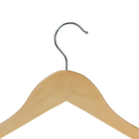 Nouveau style, cintre en bois économique, simple, avec encoches en U, coloré, pour costumes, pour salon