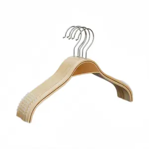 Natural Plastic Shirt Hangers With logo With Clips 42cm|38cm