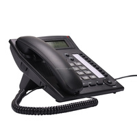 Téléphone fixe filaire de bureau/hôtel Sachikoo SN-0056 avec identification de l'appelant, mémoire à une touche, mains libres et connexion LAN