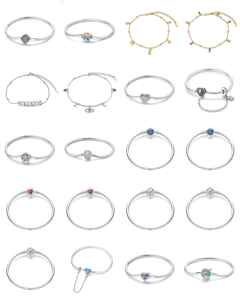 Ciondolo Originale Fai-da-Te per Collana, <span class=keywords><strong>Charm</strong></span> Cuore <span class=keywords><strong>Portafortuna</strong></span> con Zirconi, Placcato Oro in Argento, Bracciale Unisex - Product Image 2