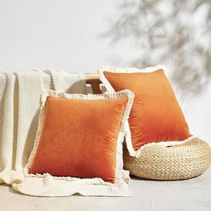 Vỏ gối trang trí nhung 18*18 inch cho ghế sofa, ghế, phòng ngủ, trang trí nhà cửa - Product Image 1