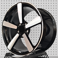Jantes forgées sur mesure 5 branches 5x114.3 bicolores polies 17-22 pouces pour BMW, Land Rover, Rolls-Royce, Nissan