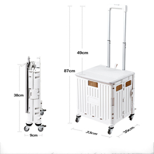<span class=keywords><strong>Chariot</strong></span> <span class=keywords><strong>de</strong></span> manutention industriel <span class=keywords><strong>pliable</strong></span> à prix abordable, mini-<span class=keywords><strong>chariot</strong></span> <span class=keywords><strong>de</strong></span> courses <span class=keywords><strong>pliable</strong></span> en plastique à 4 roues pour le camping - Product Image 1