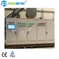 Machine de recyclage de bouteilles en plastique 3 en 1 Ligne de séchage et de broyage Ldpe Pe Pp Ps Abs Hdpe