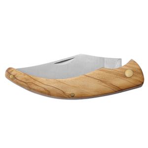 फ़्रेंच कोर्सिकन मैट फ़िनिश नेल निक ओपन स्टेनलेस स्टील ब्लेड फुल ऑलिव हैंडल फ़ोल्डिंग चरवाहे का चाकू खाना काटने के लिए - Product Image 2