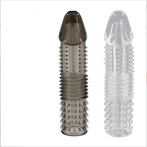 Vibrierendes Penis-Kondom mit Noppen für Männer, verstärkter, verzögerter Kristall-G-Punkt-Orgasmus für Frauen, Vibrator-Penishülle für Erwachsene - Product Image 3