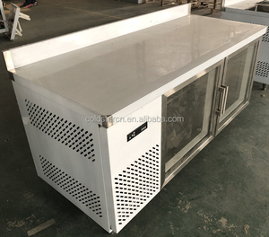 Edelstahl 2 glas tür werkbank kühler, unterbau chiller - Product Image 3