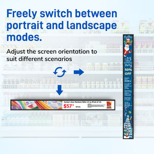 Écran LCD publicitaire MinewTag de 23,1 pouces, design barre allongée, type étagère, affichage LCD, étiquettes électroniques d'étagère - Product Image 5