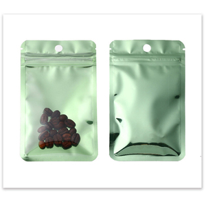 Bolsa con cremallera de doble color con logo personalizado impreso en degradado de color, bolsas de aluminio coloridas con cremallera en ambos lados. - Product Image 6