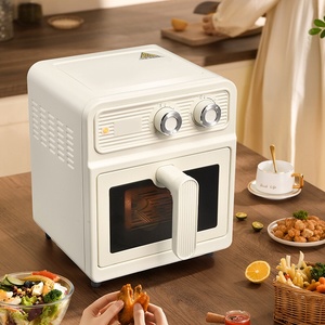 Friteuse à air mécanique visuelle grande capacité 6L en acier inoxydable, design carré moderne, cuisson rapide, style français tridimensionnel - Product Image 4
