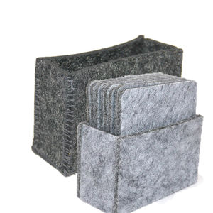 Haute qualité Simple tapis tissu verre à vin personnalisé feutre tasse boisson caboteur - Product Image 3