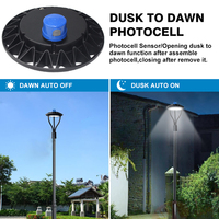 Lámpara de Jardín LED COVEDA con Sensor, Moderna, para Decoración Exterior, Resistente al Agua IP66, 50w 100w 150w