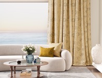 Cortinas con Rayas Verticales y Efecto Óptico de Sombreado para Techos Altos, Estilo Bohemio, Personalizables