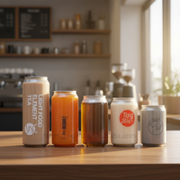 Fabricant de bouteilles en PET transparentes pour boissons, 250 ml, 330 ml, 355 ml, 400 ml, 500 ml, avec ouverture facile pour les boissons, la bière et les sodas