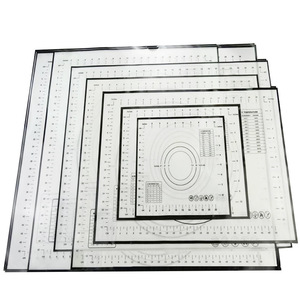 <span class=keywords><strong>Tapis</strong></span> de cuisson en <span class=keywords><strong>silicone</strong></span> antiadhésif, rectangulaire, rouge, antidérapant, très fin, réutilisable, pour pâtisserie. - Product Image 4