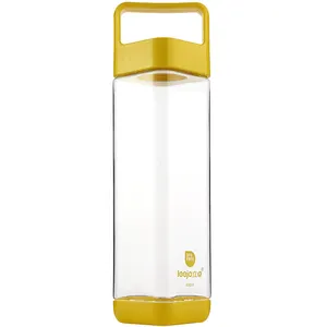 Leejo 800ml sans Bpa carré en plastique chaud Rectangle bouteille d'eau rectangulaire pour boire