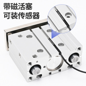 กระบอกลมอลูมิเนียมแบบสามแกนสามแกนโยก Airtac รุ่น TCL12 16 20 25 32 40 50 63 75X100 S - Product Image 2