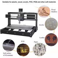 Haute Performance 3018 CNC routeur à bois Machine de gravure Double pour acrylique plastique PCB PVC bois pour CNC gravure