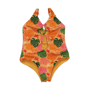 Maillots <span class=keywords><strong>de</strong></span> <span class=keywords><strong>bain</strong></span> personnalisés pour enfants, production en série, maillots <span class=keywords><strong>de</strong></span> <span class=keywords><strong>bain</strong></span> pour adolescentes avec imprimé fleurs hawaïennes, sans manches, pour filles <span class=keywords><strong>de</strong></span> 0 à 16 <span class=keywords><strong>ans</strong></span>, bikini - Product Image 4