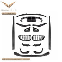 Kit carrosserie style MP en fibre de carbone : lèvre, jupes latérales, diffuseur, calandre, spoiler, pare-chocs – Amélioration moderne compatible avec F80 M3 F82 M4 2014+