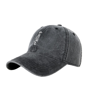 Retro Washed Denim <b>Baseball</b> <b>Cap</b> Unisex Cotton Foldable Breathable Sun Shading Hat For All Seasons - Product Image 1