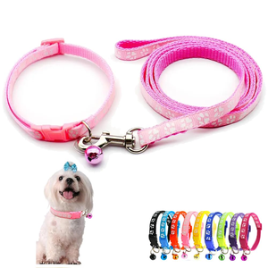 Wholesale Multi-colors Adjustable Dog <b>Collar</b> and Leash Set - Product Image 1