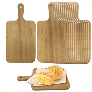 Planche à découper en bois faite à la main pour la cuisine, planche à découper en bois naturel pour légumes, fruits, viande, pain et aliments de tous les jours - Product Image 2