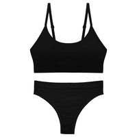 BS007 ensemble de soutien-gorge confortable pour femme sans fil beau dos jeune fille Camisole tasses grande taille push-up sous-vêtements de sommeil