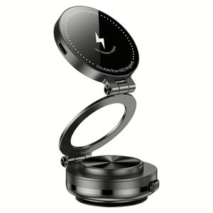360° Rotation Alloy Magnetic Phone Holder - <b>Wireless</b> <b>Charging</b> Compatible Car Phone <b>Stand</b> - Product Image 1