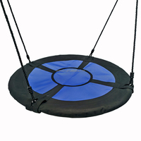 Zoshine Factory Balançoire Saucer pour enfants de 40 pouces, en alliage résistant aux intempéries, garantie 3 ans, avec cordes de suspension réglables, pour jardin et aire de jeux