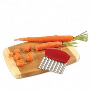 Potato Crinkle French Fry <b>Chopper</b> Slicer Salad Chopping Knife and <b>Vegetable</b> Potato Fries Cutter Steel Blade Cutting Tool - Product Image 2