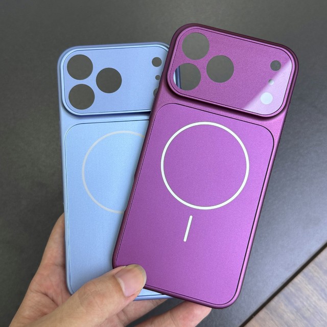 For iPhone 18 Pro Max Phone Case Frosted Finish Magnetic Ring Mobile Cover with AG Glass Camera Protection for 18 Pro 17 16 15