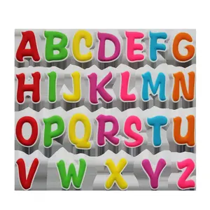 ABC Tủ Lạnh Nam Châm Dễ Thương Chữ Cái Bảng Chữ Cái Mềm PVC Cao Su Nam Châm Magnetic Letters Cho Trẻ Em Giáo Dục Trong Dán Vui Vẻ