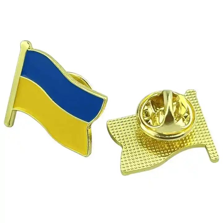 เข็มกลัดติดป้ายธงชาติยูเครน USA