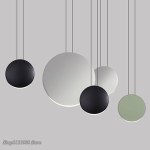Luces colgantes modernas escandinavas, lámpara colgante minimalista para sala de estar, comedor, bar, luminarias creativas de media luna - Product Image 1