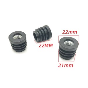 Factory Supply Threaded Tube Insert with Embedded Metal Nut Press Fit Round Pipe Plug for Furniture Leveling Foot, Made in China - Product Image 3