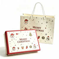 Boîte cadeau de Noël de luxe avec logo personnalisé imprimé, revêtement UV, fermeture magnétique, biodégradable, réutilisable, écologique, recyclée