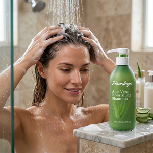 Shampooing Hydratant et Lissant 100% <span class=keywords><strong>Pur</strong></span> <span class=keywords><strong>Aloe</strong></span> Vera Marque Blanche pour Cheveux Ternes, Secs et Frisés - Product Image 2
