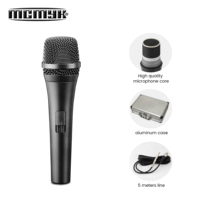 Microphone cardioïde dynamique filaire pour karaoké à domicile, guitare et chant, connecteur XLR, conception métallique portable, suppression du bruit