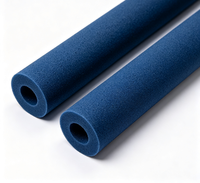 Manchon en mousse de caoutchouc nitrile NBR Visai, léger et amortissant, tube en mousse creuse avec bouchon d'étanchéité en caoutchouc pour équipement de sport