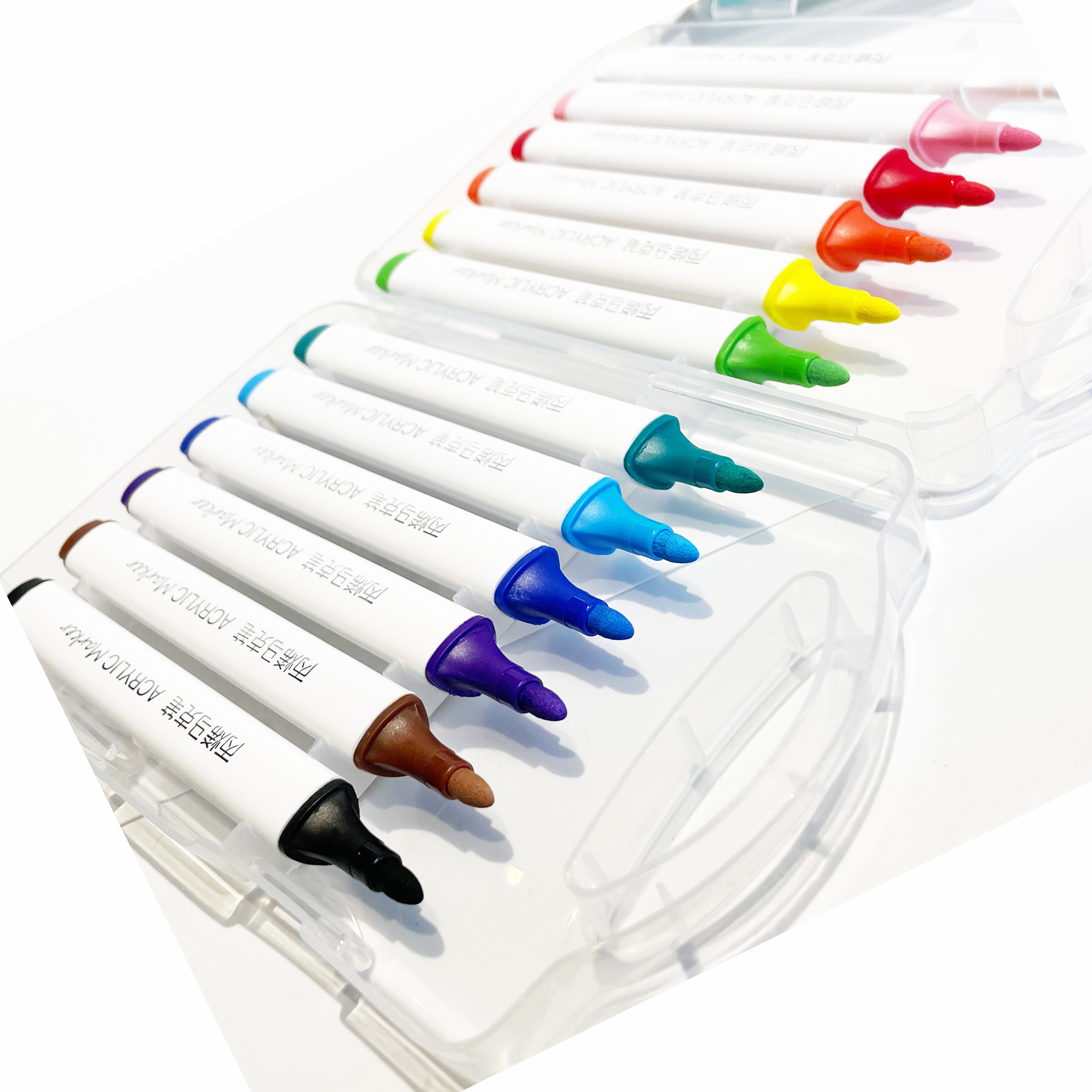 Маркеры для акриловых красок, перманентные для каменной живописи, керамическая, стеклянная, деревянная Ткань