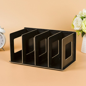 Étagère de bureau réglable de style moderne en panneau de densité, avec design multifonctionnel pour CD, <span class=keywords><strong>DVD</strong></span> et collection de supports multimédias - Product Image 3