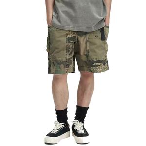 กางเกงขาสั้นคาร์โก้ผ้าฝ้ายคุณภาพสูงสั่งทำขายส่ง กางเกงขาสั้นทรงหลวมแบบลำลอง กางเกงเบอร์มิวดา กางเกงขาสั้นลายพรางสำหรับผู้ชาย - Product Image 2
