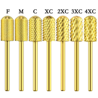 Broca de carburo de uñas de barril grande redondeado caliente para taladro grueso 3/32 para limas de uñas de manicura, plata y oro