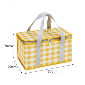Outdoor Foldable Picnic Isothermal Basket Picnic Food Storage Cooler <b>Bags</b> Insulated <b>Lunch</b> <b>Bag</b> Storage Box Camping Picnic Basket - Product Image 4