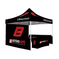 Tente publicitaire extérieure durable en toile 300D avec logo, structure hexagonale en aluminium 40 mm, tente pliante 10x10 personnalisée