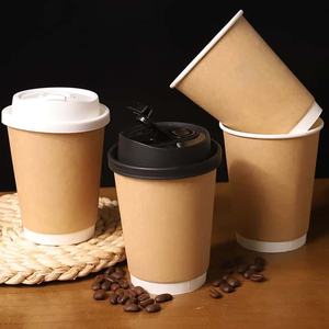 Tasse à café papier thermique couleur ventouses Bagasse personnalisé nouilles érythréennes marque bambou + pulpe + café + tasse Dessert - Product Image 3