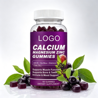 Gummies végétariennes sans gélatine à base de pectine, sans gluten, végétaliennes, enrichies en calcium, magnésium et zinc